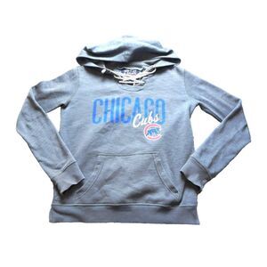 Chicago Cubs Sweatshirt Adult Small Pocket MLB Pullover‎ Hoodie Sweater Mens